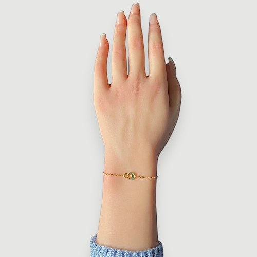 Abalone shell bracelet in 925 sterling silver and gold plated 3