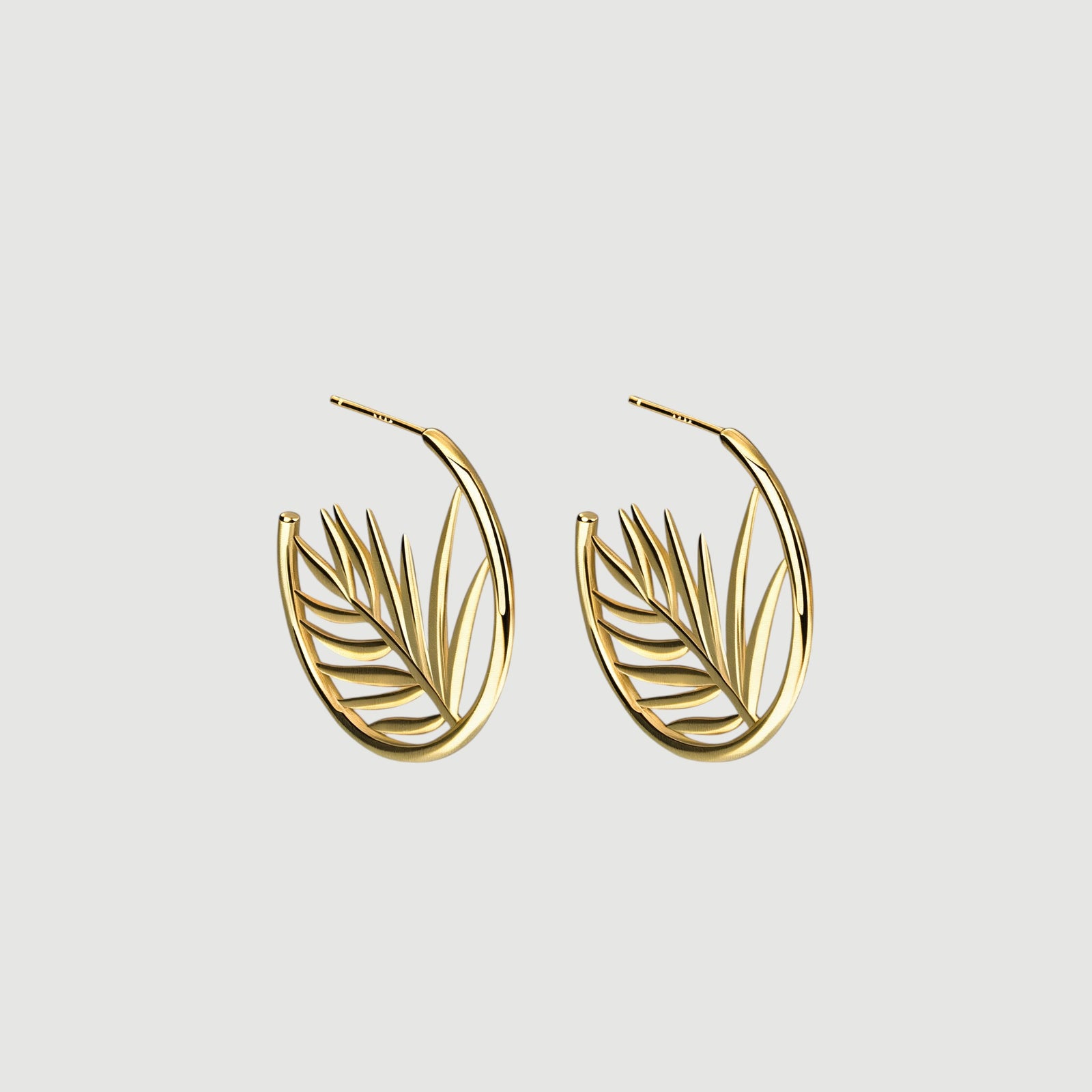 amara-jewels-gold-palm-leaf-hoop-earrings