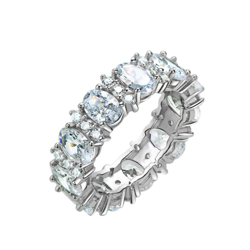 Eternity Band Ring in sterling silver 1